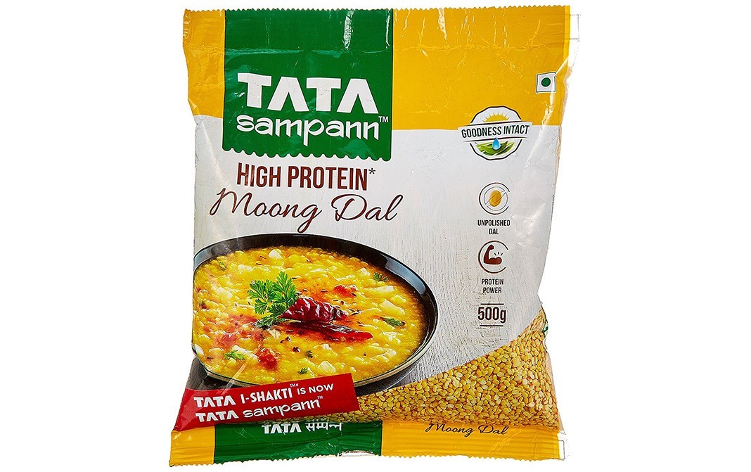 Tata Sampann High protein Moong Dal    Pack  500 grams